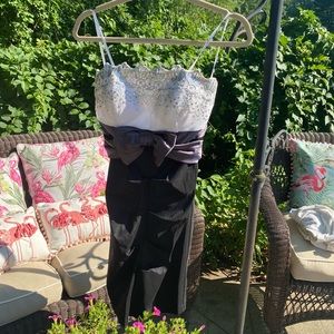 David’s bridal strapless dress